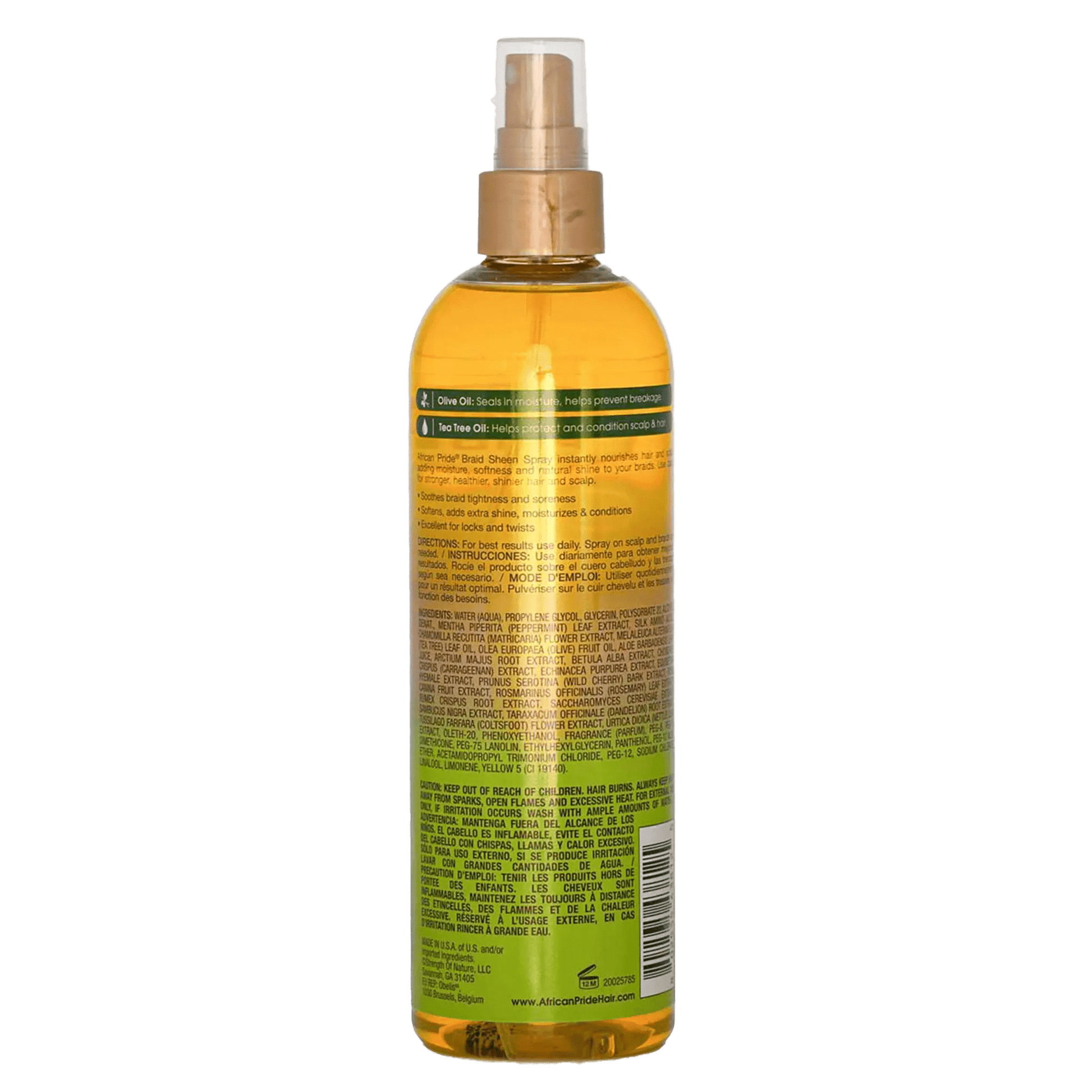 African Pride Olive Miracle Braid Sheen Spray 355ml - UREMBO Beauty