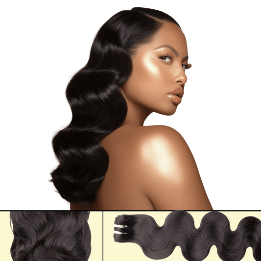 UREMBO Body Wave Weft Extensions – Echthaar Weave Tresse 100g - UREMBO Beauty