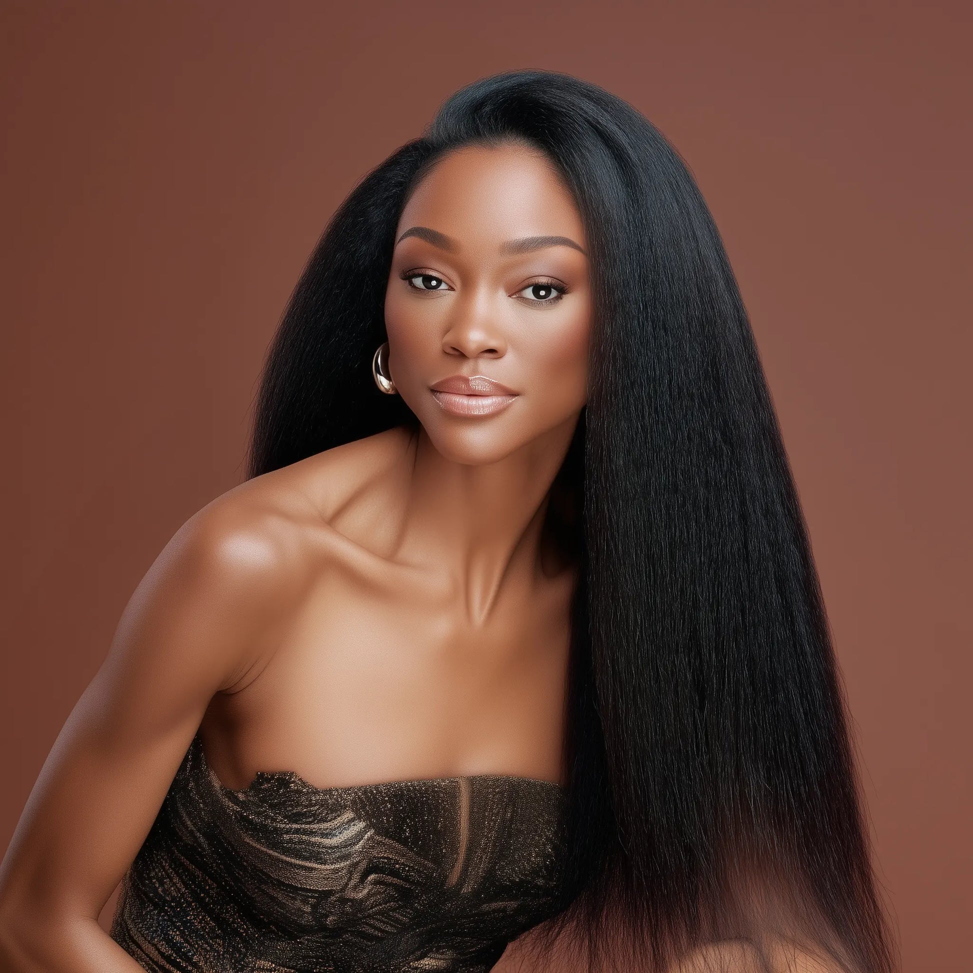 UREMBO Kinky Straight 13x4 Frontlace Wig – Echthaarperücke - UREMBO Beauty