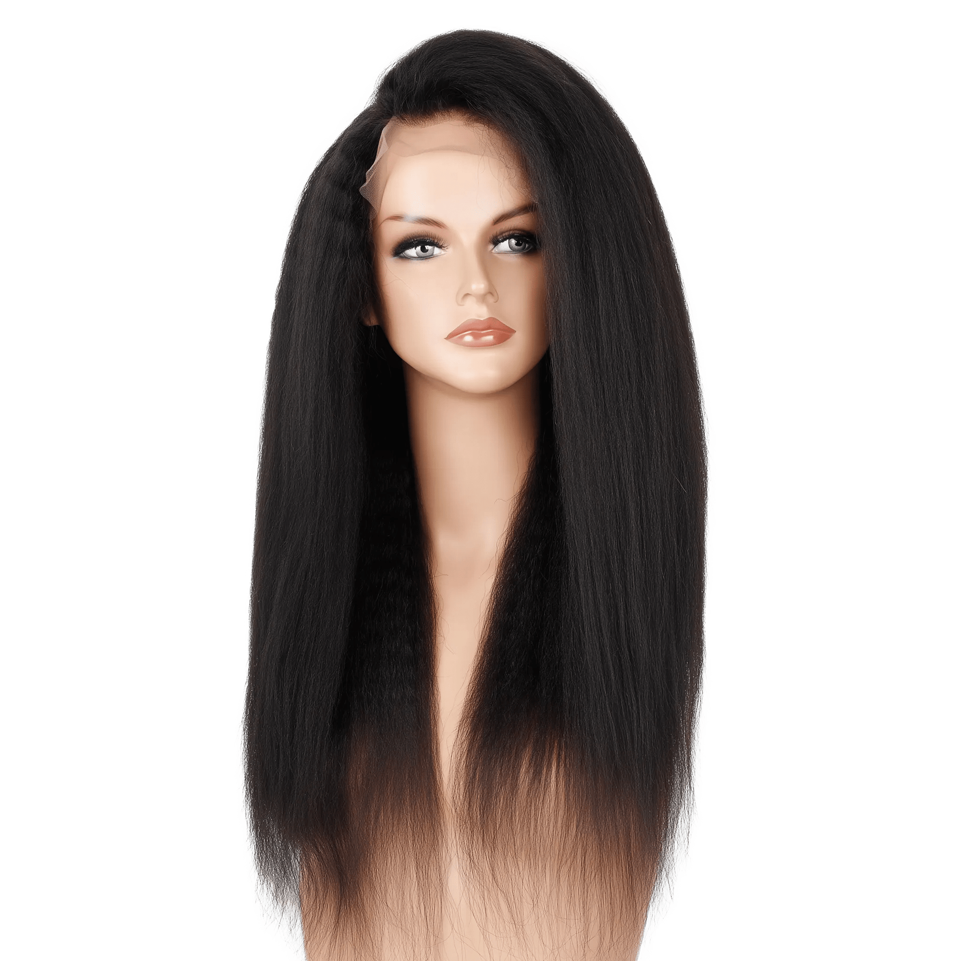 UREMBO Kinky Straight 13x4 Frontlace Wig – Echthaarperücke - UREMBO Beauty