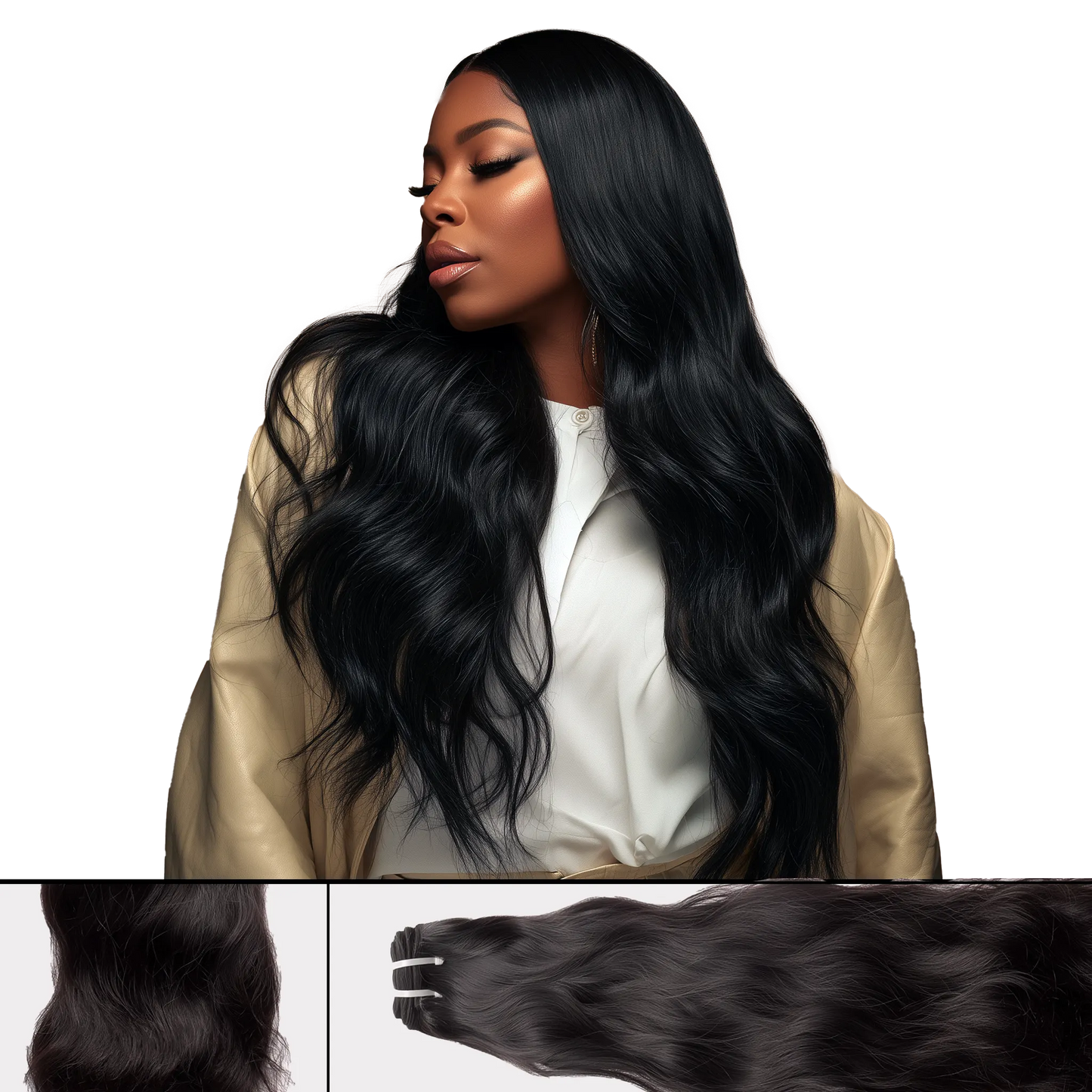 UREMBO Straight Weft Extensions – Human Hair 100g