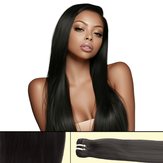 UREMBO Straight Weft Extensions – Echthaar Weave Tresse 100g - UREMBO Beauty