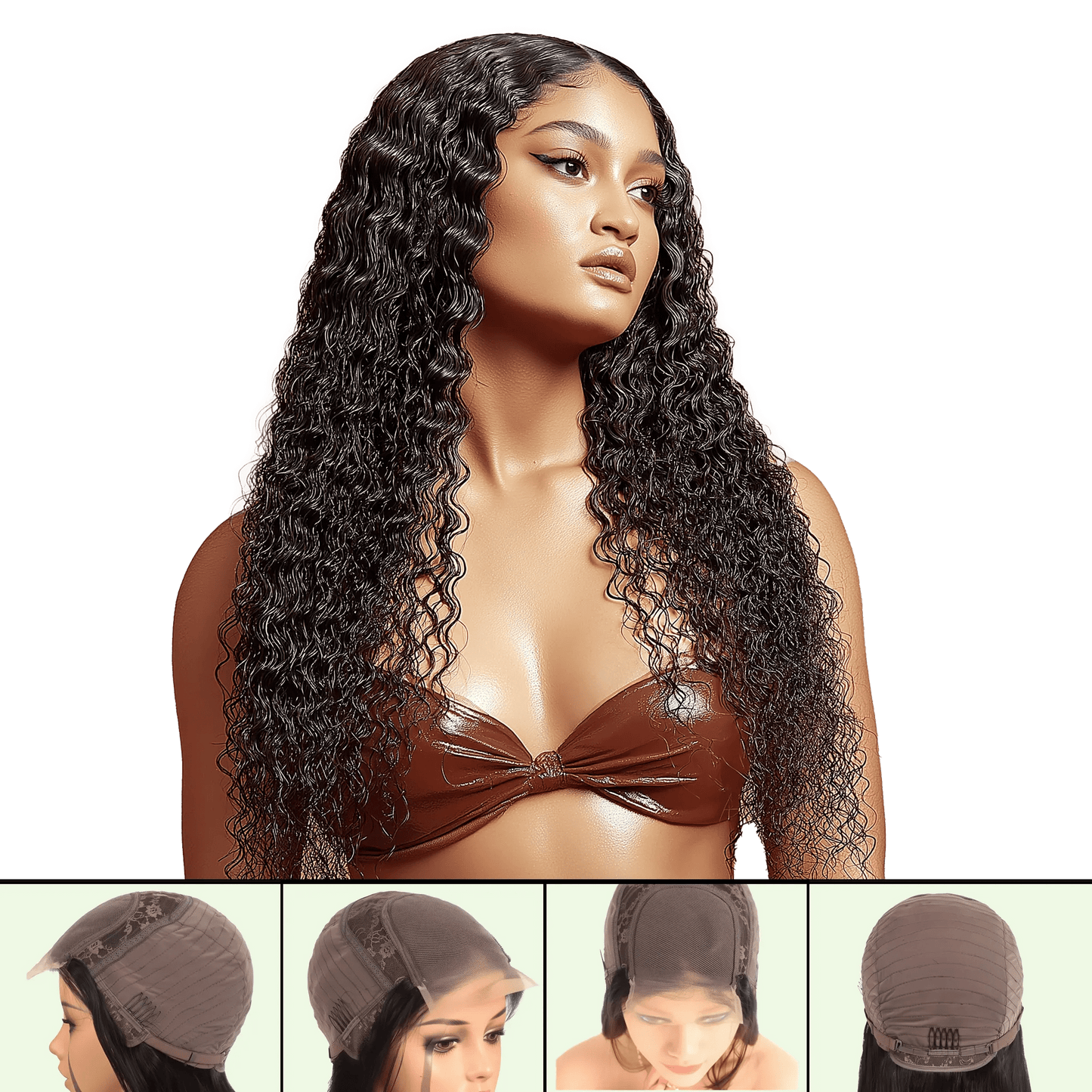 UREMBO Spanish Curl Closure Wig – Echthaarperücke - UREMBO Beauty