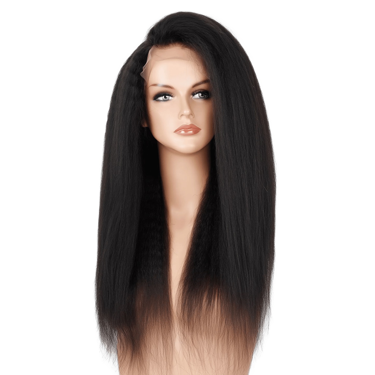 UREMBO Kinky Straight 13x4 Frontlace Wig – Echthaarperücke - UREMBO Beauty